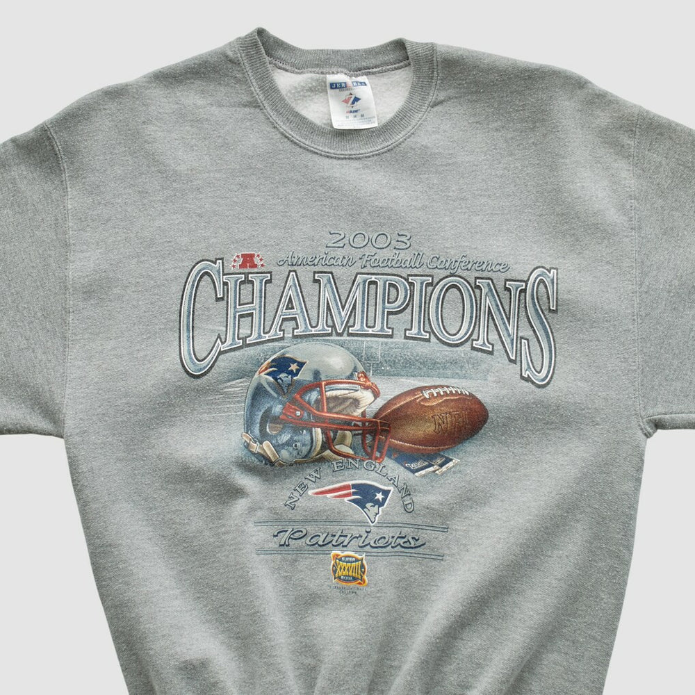 American Football Conference Jerzees 2003 Pullover Sweatshirt - Dark Heather Gray Vintage - Fanatics