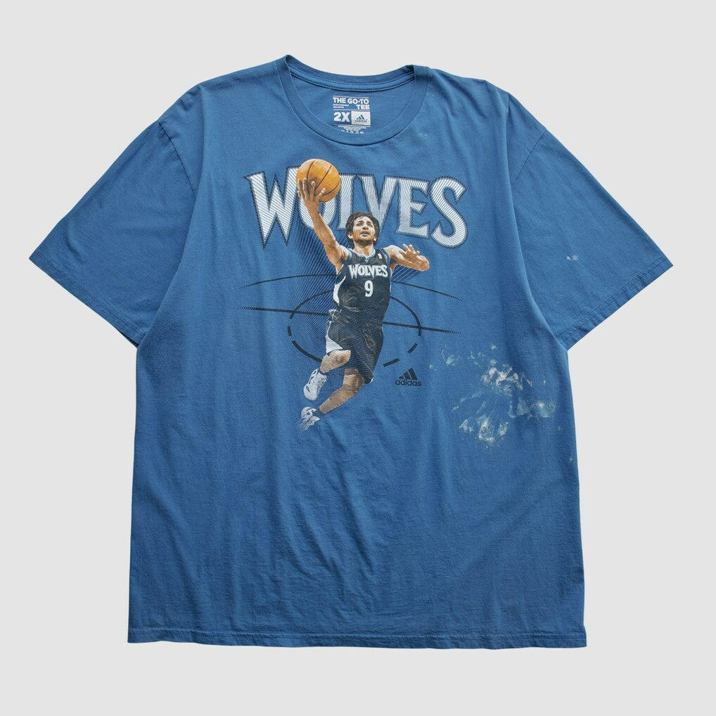 Adidas Minnesota Timberwolves 2010s T-shirt Blue Vintage