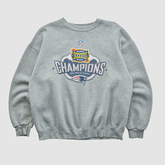 Super Bowl XXXVIII Lee Apparel 2004 Pullover Sweatshirt - Heather Gray Vintage - Fanatics