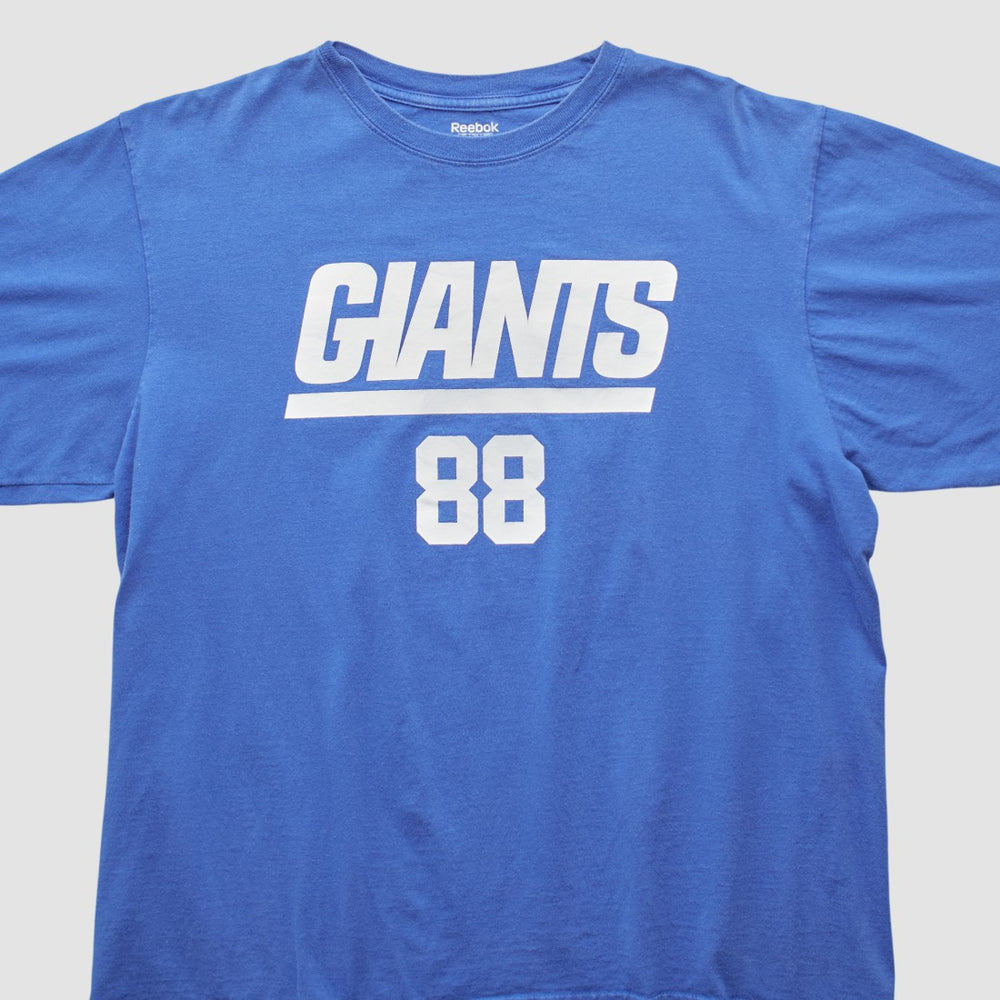 New York Giants Reebok 2000s T-shirt - Blue Vintage - Fanatics