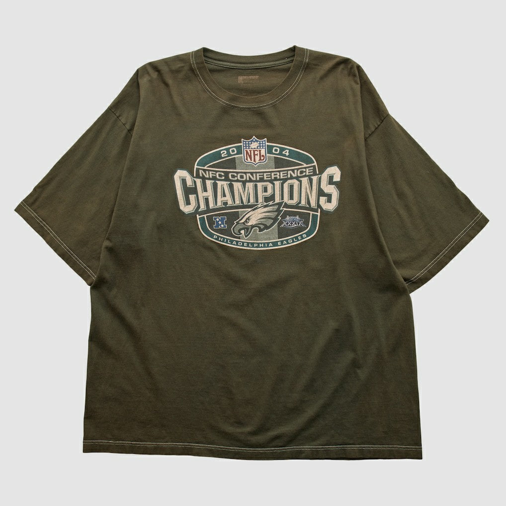NFC Conference Champs 2004 T-shirt - Brown Vintage - Fanatics