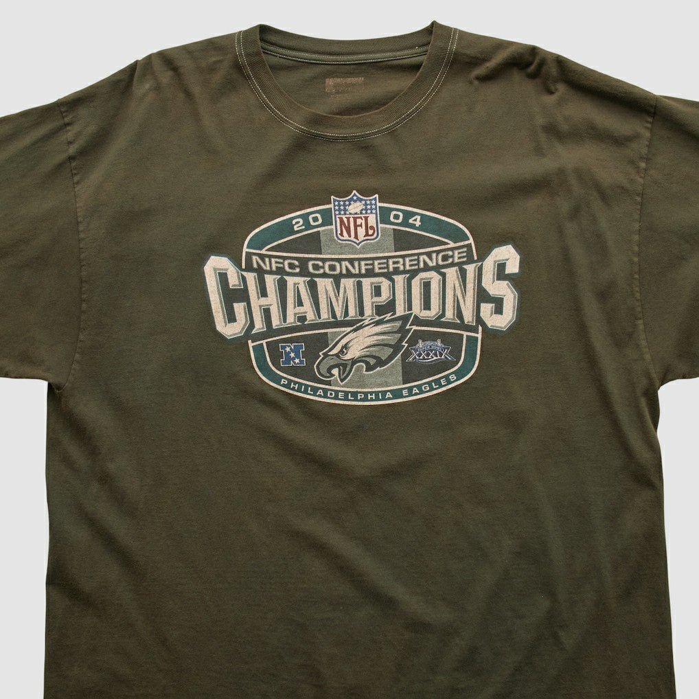 NFC Conference Champs 2004 T-shirt - Brown Vintage - Fanatics