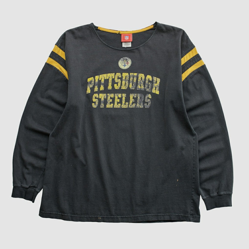 Pittsburgh Steelers NFL 2000s Long Sleeve T-shirt - Black Vintage - Fanatics