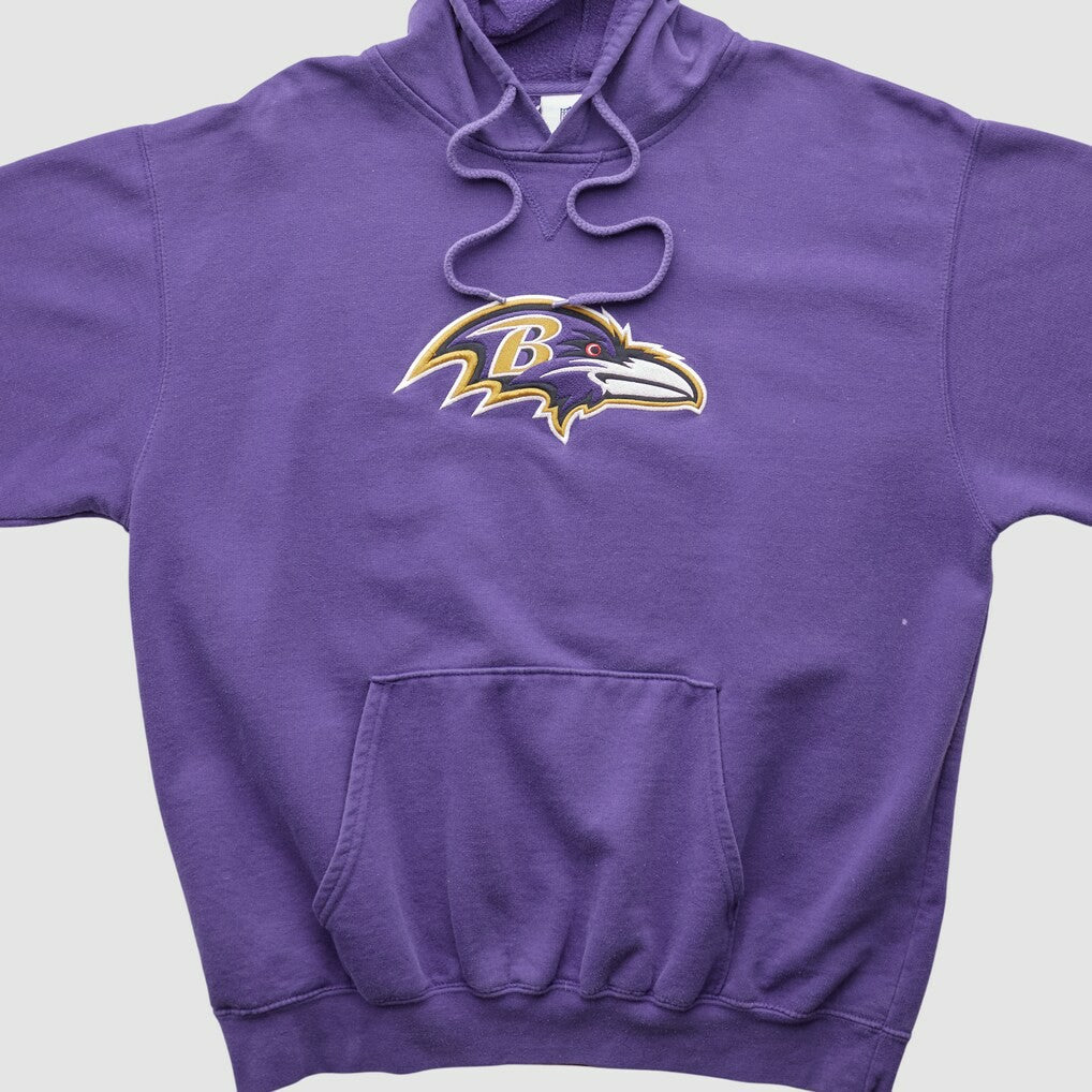 Baltimore Ravens NFL 2000s Hooded Pullover Sweatshirt - Purple Vintage - Fanatics