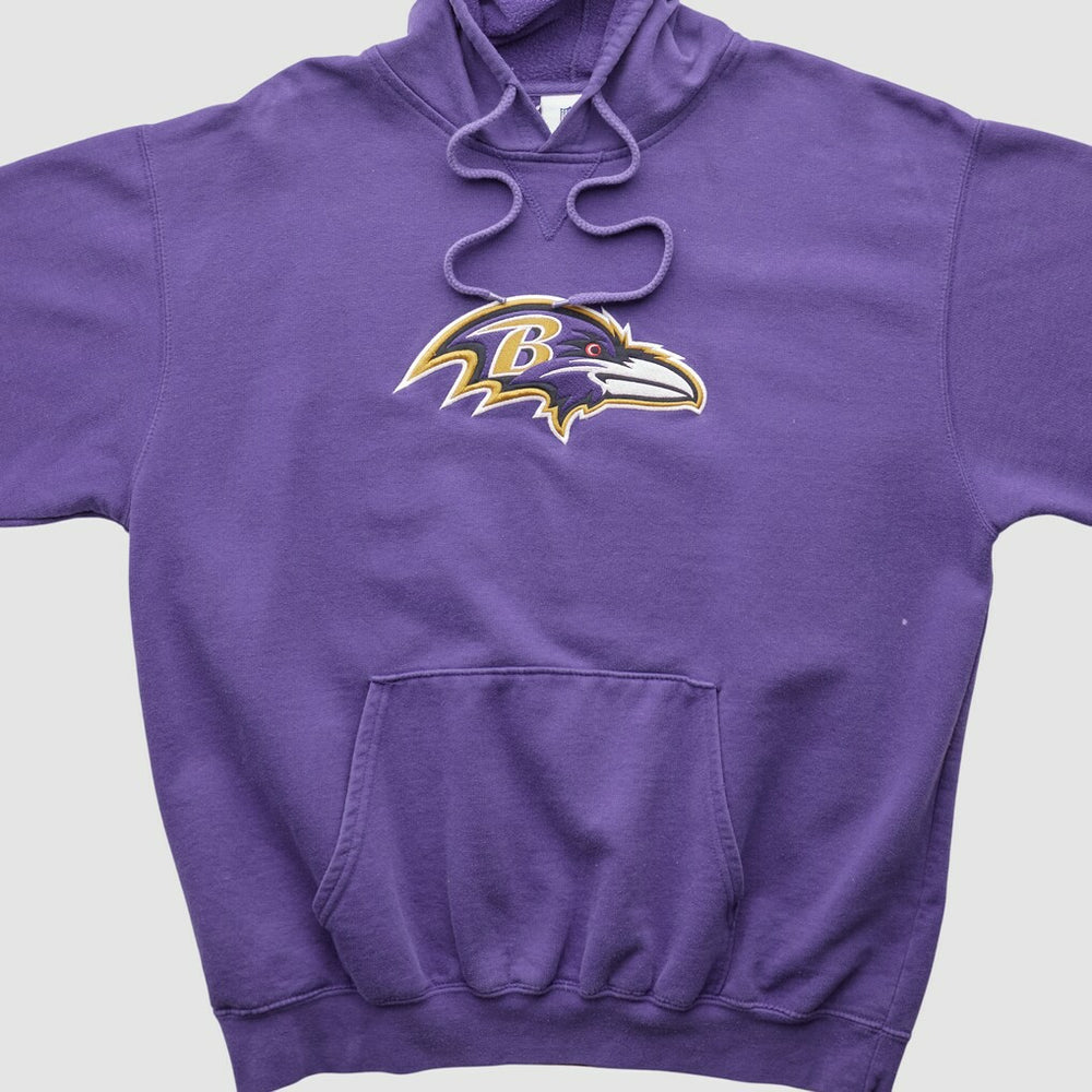Baltimore Ravens NFL 2000s Hooded Pullover Sweatshirt - Purple Vintage - Fanatics