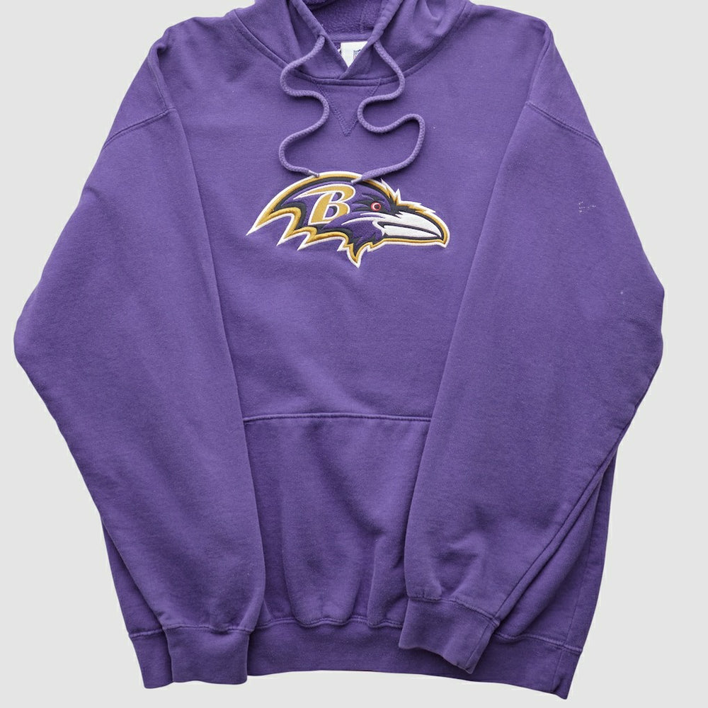 Baltimore Ravens NFL 2000s Hooded Pullover Sweatshirt - Purple Vintage - Fanatics