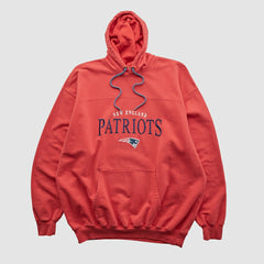 New England Patriots NFL 2000s Hooded Pullover Sweatshirt - Red Vintage - Fanatics