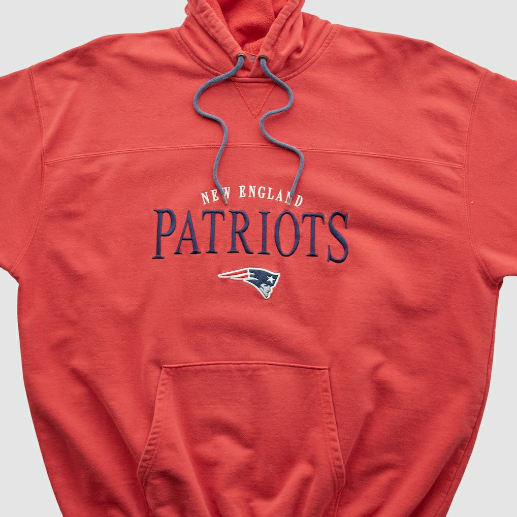 New England Patriots NFL 2000s Hooded Pullover Sweatshirt - Red Vintage - Fanatics
