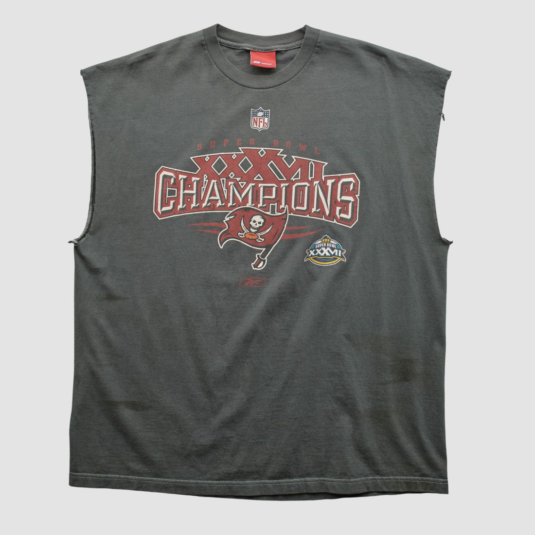 Super Bowl XXXVII Reebok 2003 T-shirt - Charcoal Vintage - Fanatics