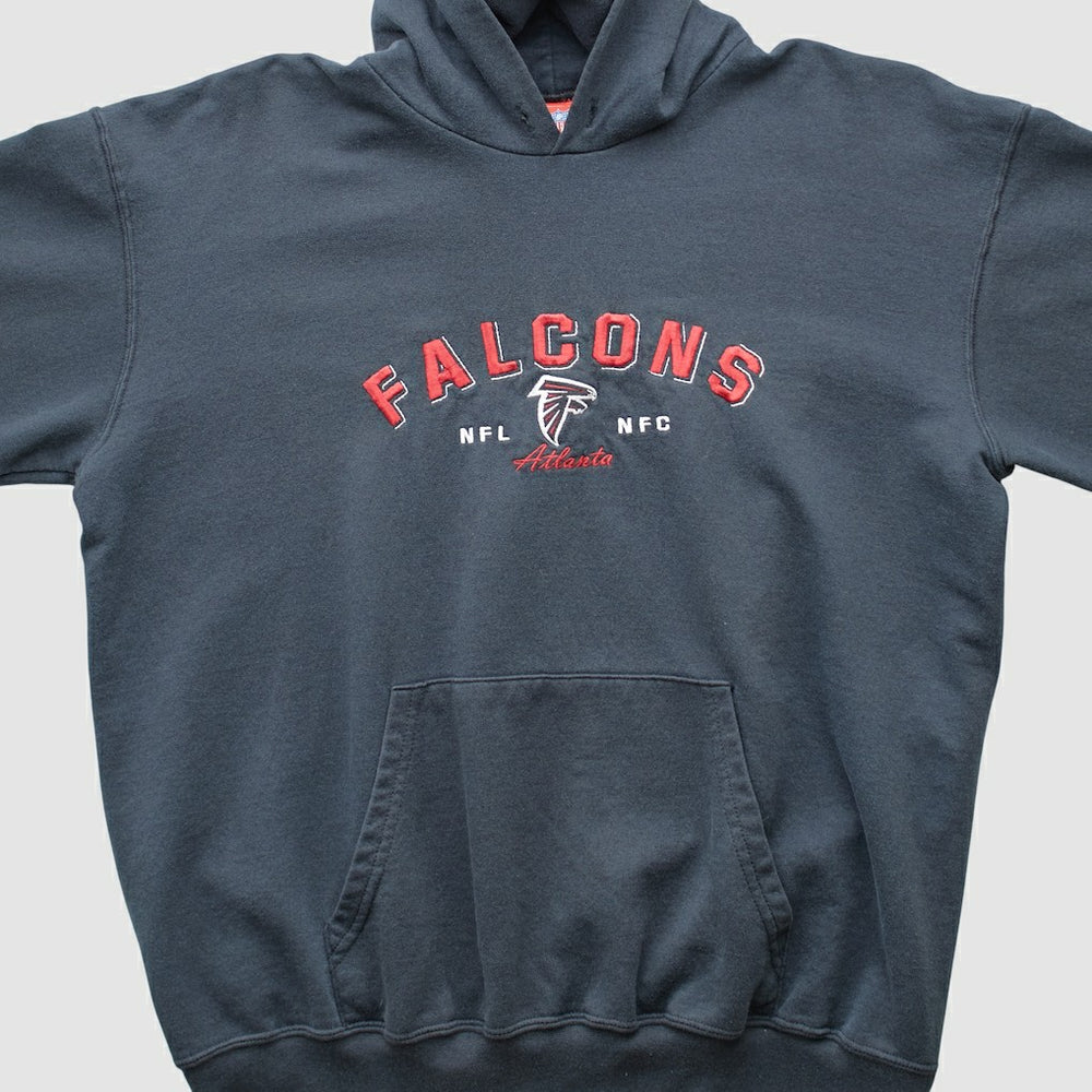 Atlanta Falcons NFL 2000s Hooded Pullover Sweatshirt - Black Vintage - Fanatics