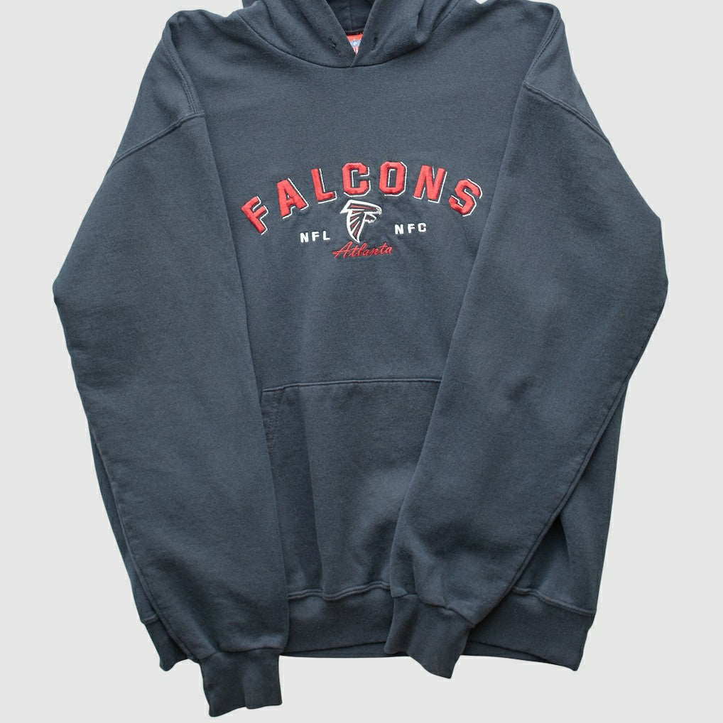 Atlanta Falcons NFL 2000s Hooded Pullover Sweatshirt - Black Vintage - Fanatics