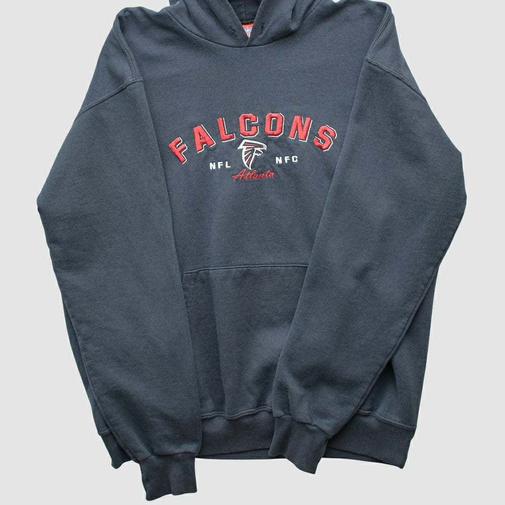Atlanta Falcons NFL 2000s Hooded Pullover Sweatshirt - Black Vintage - Fanatics