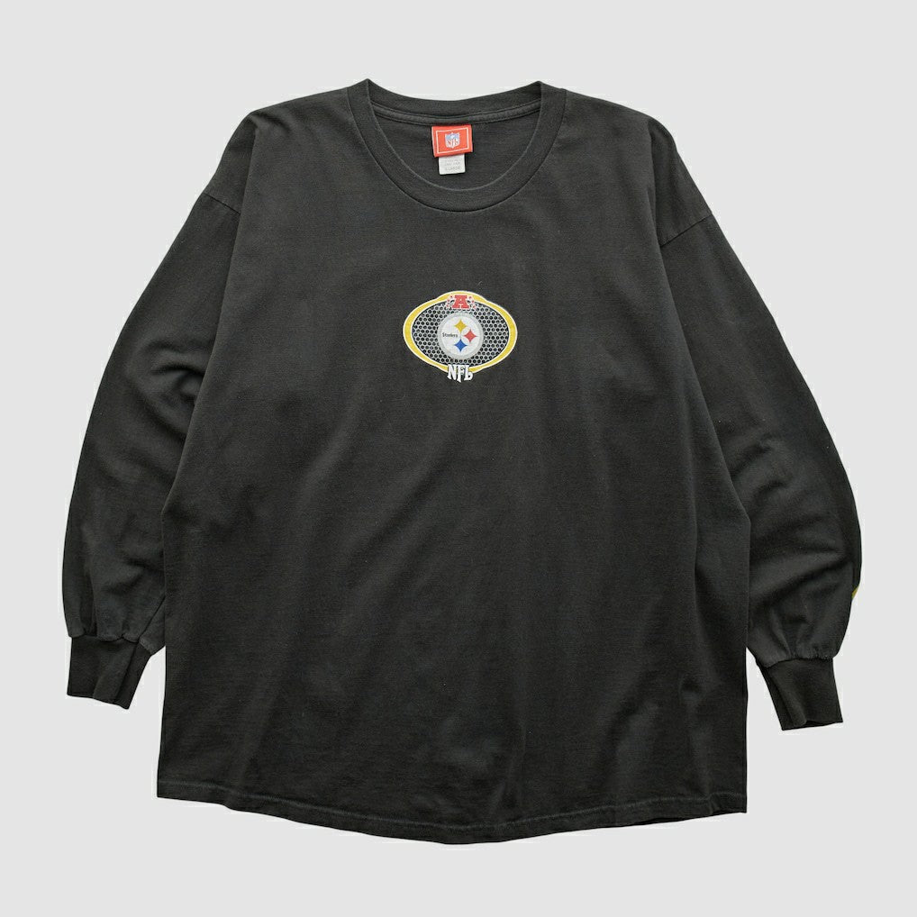 Pittsburgh Steelers NFL 2000s Long Sleeve T-shirt - Black Vintage - Fanatics