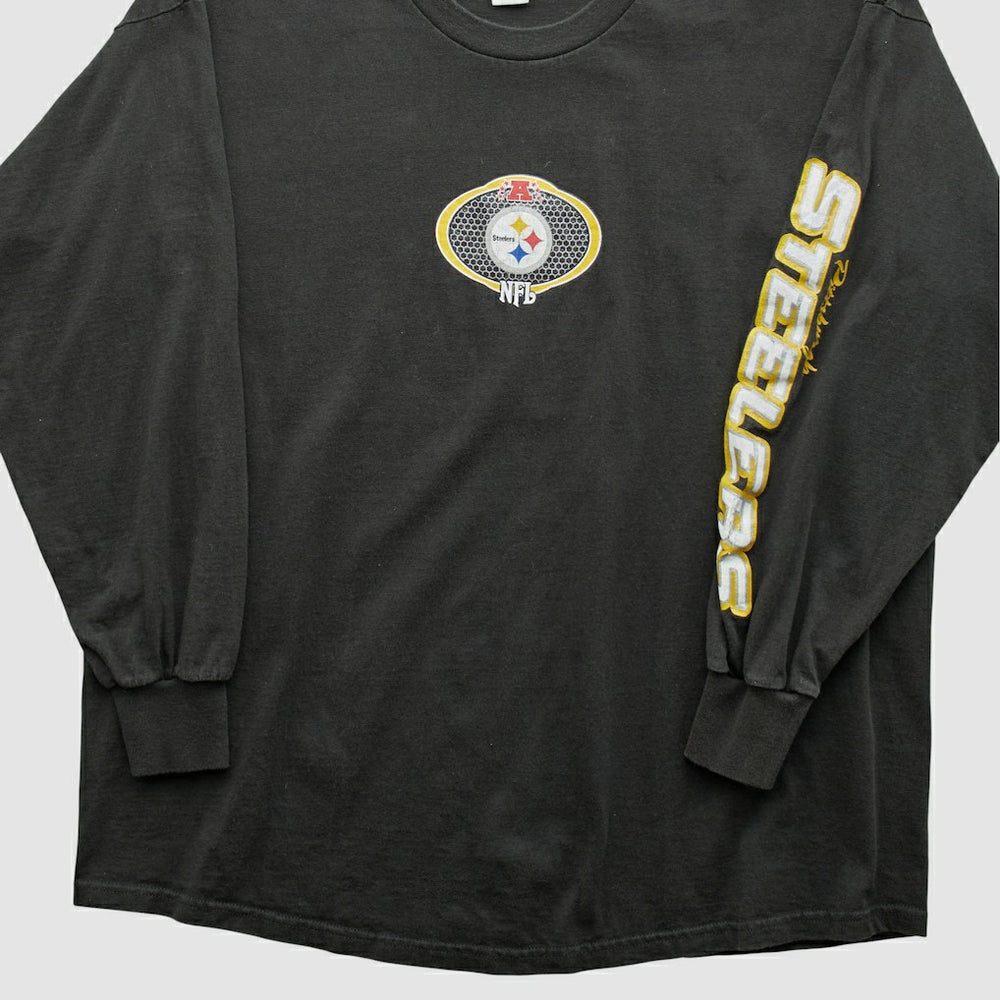 Pittsburgh Steelers NFL 2000s Long Sleeve T-shirt - Black Vintage - Fanatics