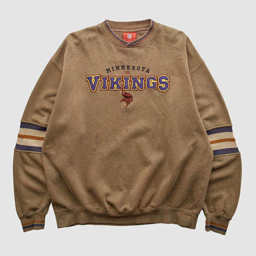 Minnesota Vikings NFL 2000s Pullover Sweatshirt - Clay Vintage - Fanatics