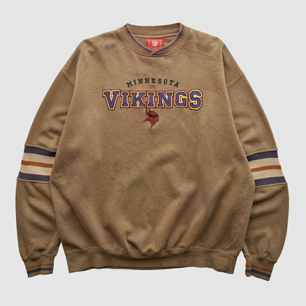Minnesota Vikings NFL 2000s Pullover Sweatshirt - Clay Vintage - Fanatics