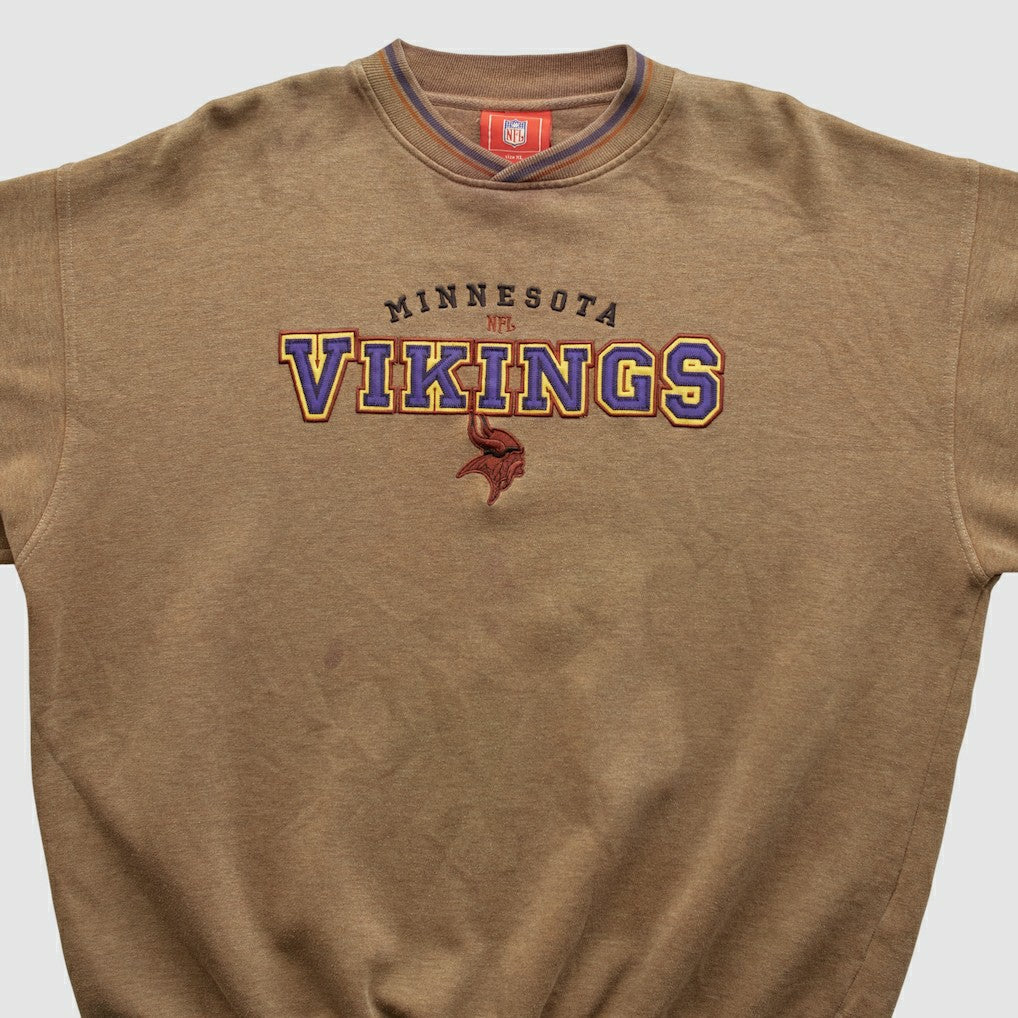 Minnesota Vikings NFL 2000s Pullover Sweatshirt - Clay Vintage - Fanatics