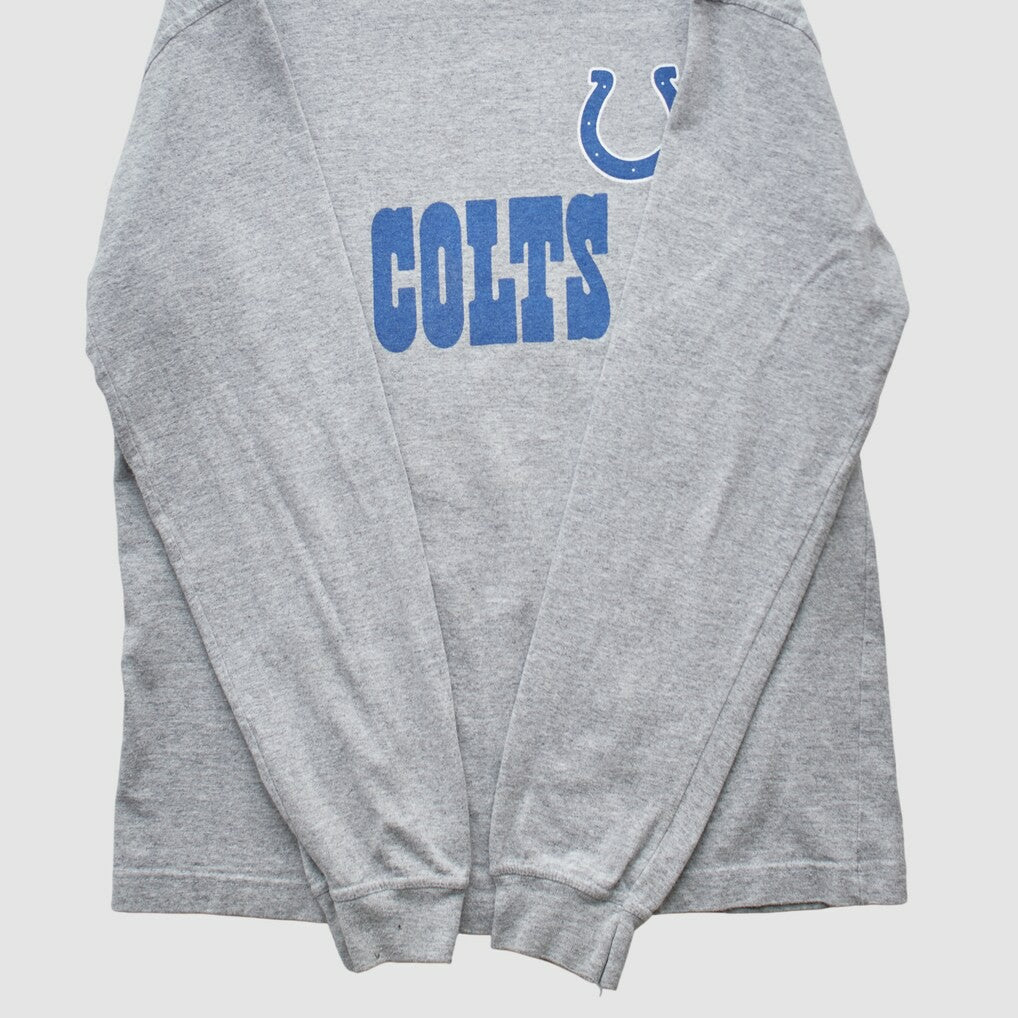 Indianapolis Colts NFL 2000s Long Sleeve T-shirt - Heather Gray Vintage - Fanatics