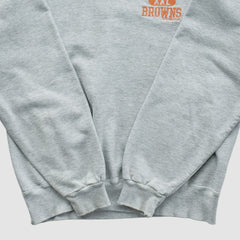 Cleveland Browns Champion 90s Pullover Sweatshirt - Heather Gray Vintage - Fanatics