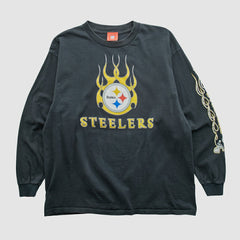 Pittsburgh Steelers NFL 2000s Long Sleeve T-shirt - Black Vintage - Fanatics