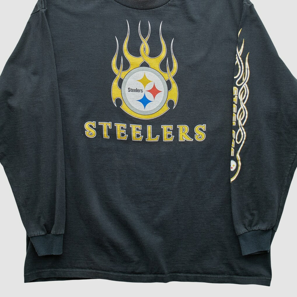 Pittsburgh Steelers NFL 2000s Long Sleeve T-shirt - Black Vintage - Fanatics
