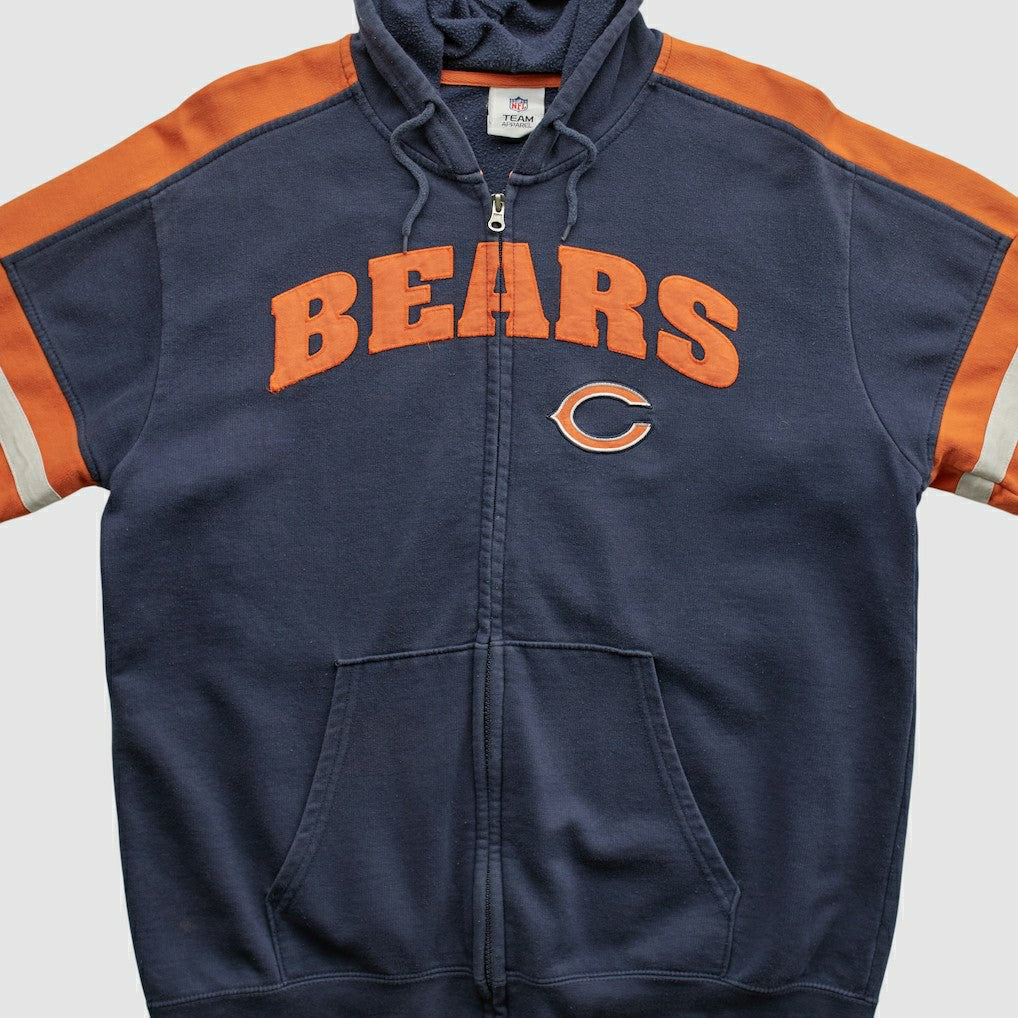 Chicago Bears NFL 2010s Hooded Full Zip Sweatshirt - Navy Vintage - Fanatics