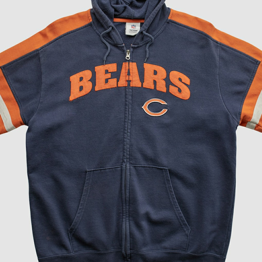 Chicago Bears NFL 2010s Hooded Full Zip Sweatshirt - Navy Vintage - Fanatics