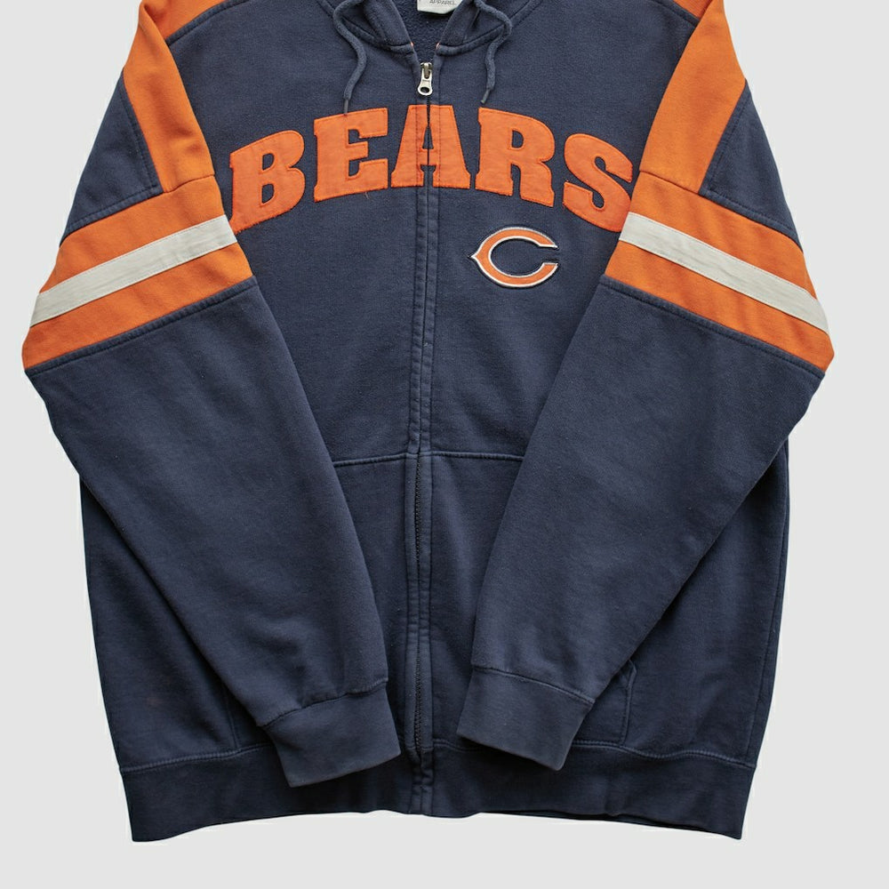 Chicago Bears NFL 2010s Hooded Full Zip Sweatshirt - Navy Vintage - Fanatics
