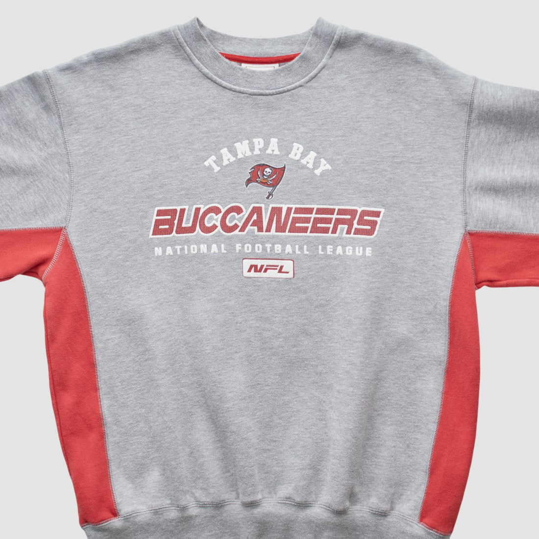 Tampa Bay Buccaneers NFL 2000s Pullover Sweatshirt - Heather Gray Vintage - Fanatics