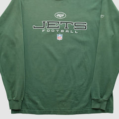 New York Jets Reebok 2000s Long Sleeve T-shirt - Green Vintage - Fanatics