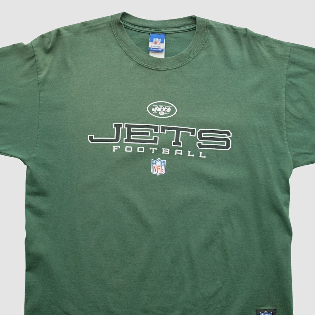 New York Jets Reebok 2000s Long Sleeve T-shirt - Green Vintage - Fanatics