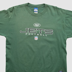New York Jets Reebok 2000s Long Sleeve T-shirt - Green Vintage - Fanatics