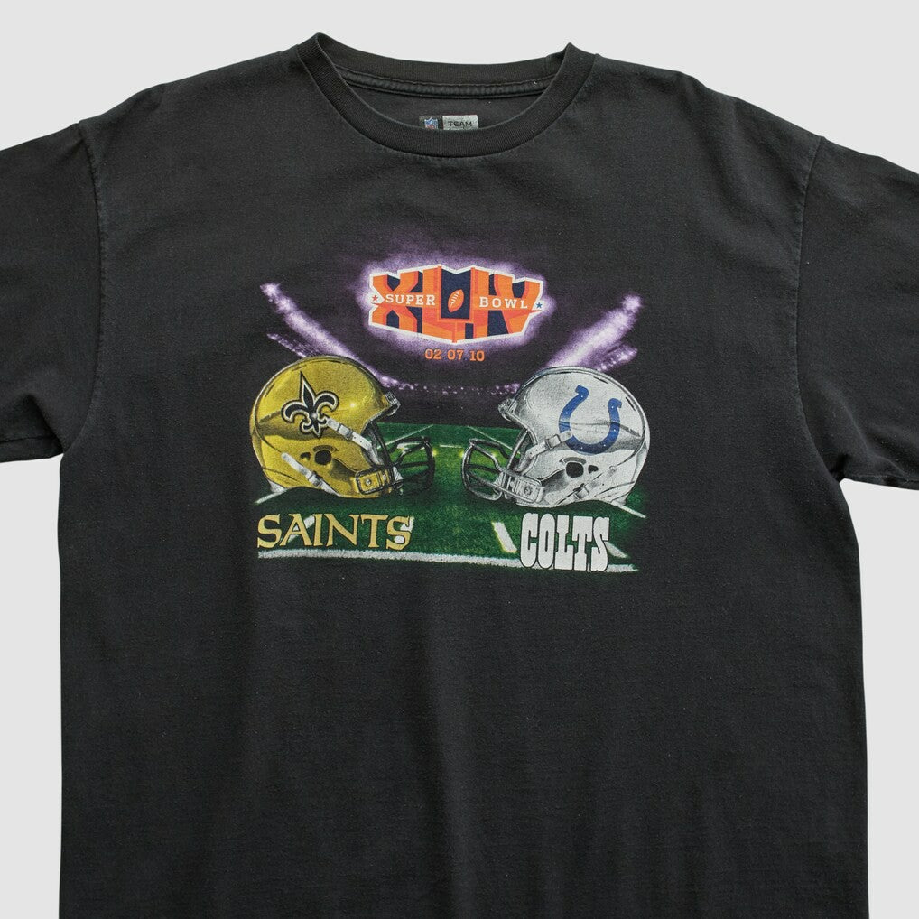 Super Bowl XLIV NFL 2010 T-shirt - Black Vintage - Fanatics