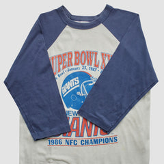 Super Bowl XXI Trench 1986 T-shirt - White Vintage - Fanatics