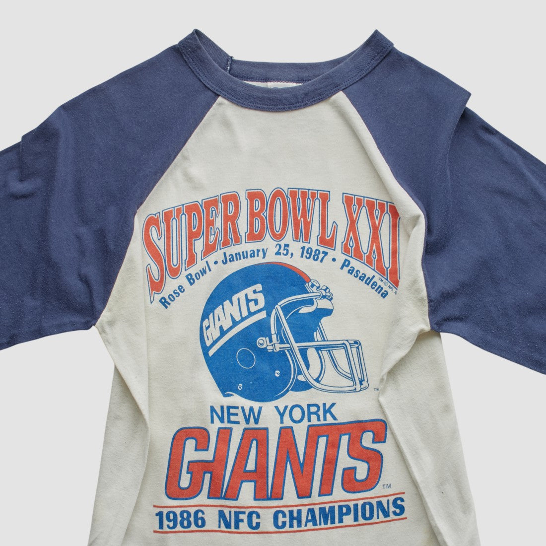 Super Bowl XXI Trench 1986 T-shirt - White Vintage - Fanatics