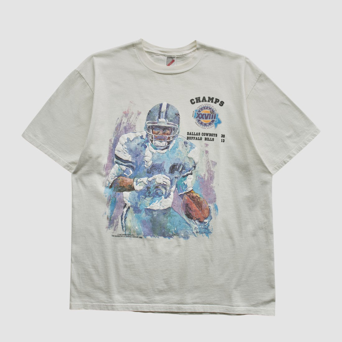 Dallas Cowboys Jerzees 1993 T-shirt - White Vintage - Fanatics
