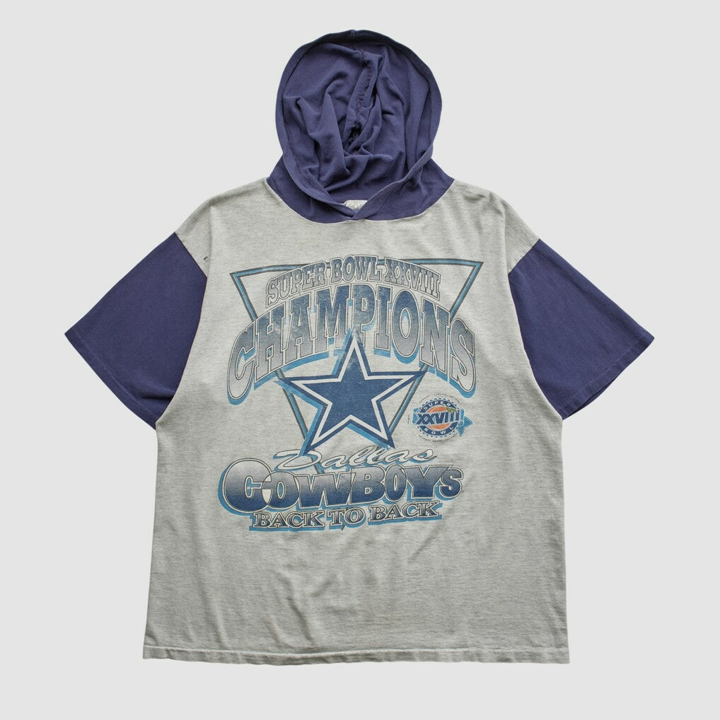 Super Bowl XXVIII Mendez Sportswear 1994 Hooded T-shirt - Heather Gray Vintage - Fanatics