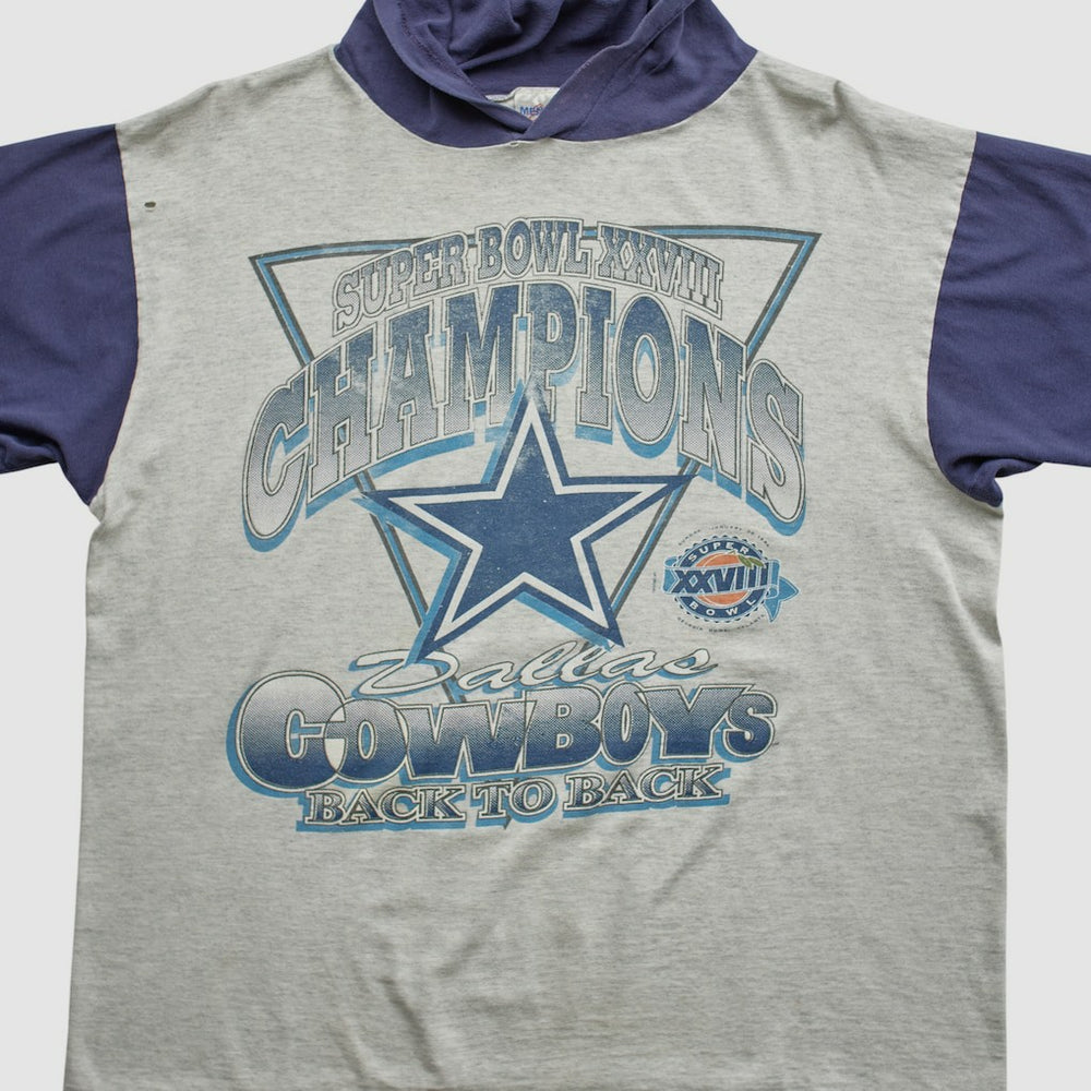 Super Bowl XXVIII Mendez Sportswear 1994 Hooded T-shirt - Heather Gray Vintage - Fanatics