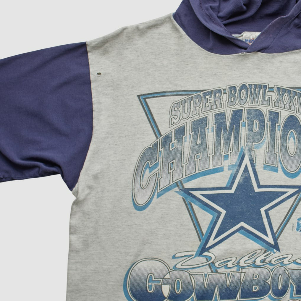 Super Bowl XXVIII Mendez Sportswear 1994 Hooded T-shirt - Heather Gray Vintage - Fanatics