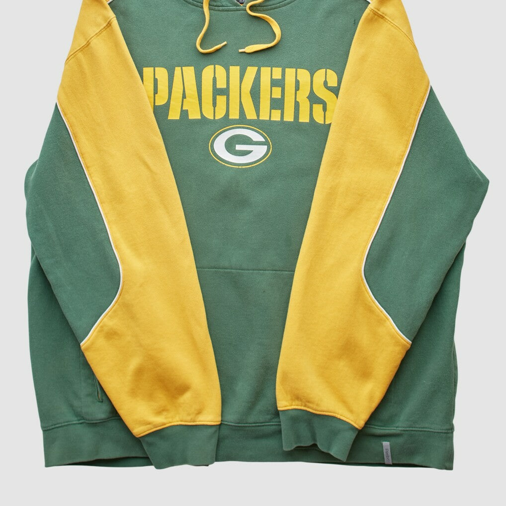 Green Bay Packers Reebok 2010s Hooded Pullover Sweatshirt - Green Vintage - Fanatics
