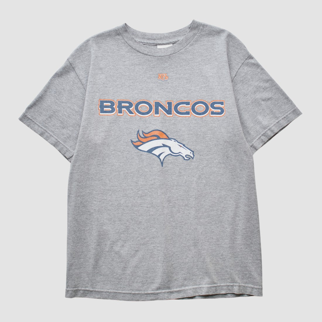 Denver Broncos NFL 2000s T-shirt - Heather Gray Vintage - Fanatics