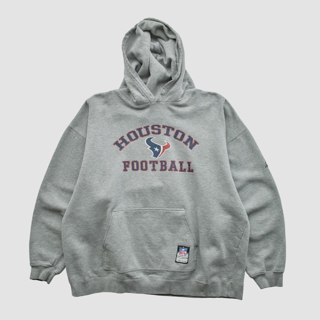 Houston Texans NFL 2000s Hooded Pullover Sweatshirt - Heather Gray Vintage - Fanatics