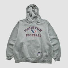 Houston Texans NFL 2000s Hooded Pullover Sweatshirt - Heather Gray Vintage - Fanatics