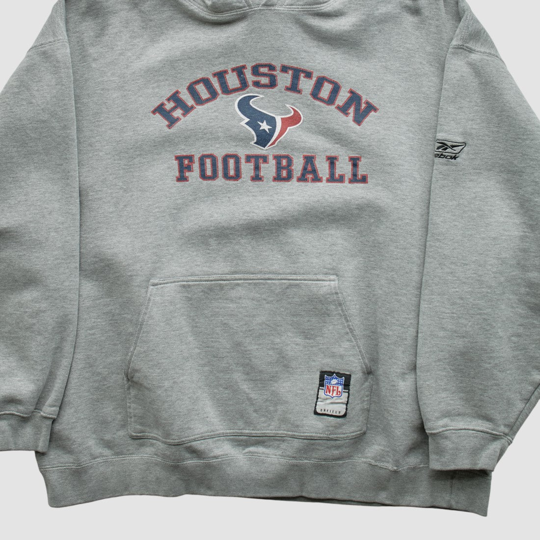 Houston Texans NFL 2000s Hooded Pullover Sweatshirt - Heather Gray Vintage - Fanatics
