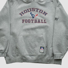 Houston Texans NFL 2000s Hooded Pullover Sweatshirt - Heather Gray Vintage - Fanatics