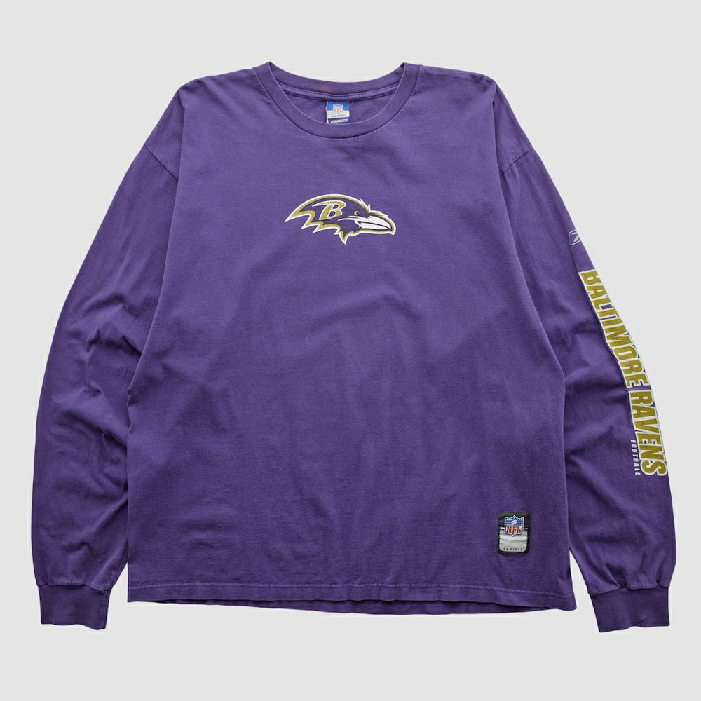 Baltimore Ravens Reebok 2000s Long Sleeve T-shirt - Purple Vintage - Fanatics