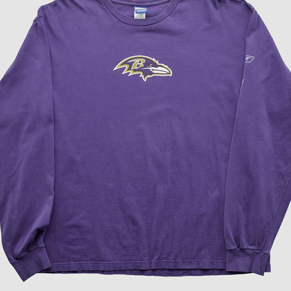 Baltimore Ravens Reebok 2000s Long Sleeve T-shirt - Purple Vintage - Fanatics