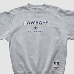 Dallas Cowboys Reebok 2000s Pullover Sweatshirt - Heather Gray Vintage - Fanatics