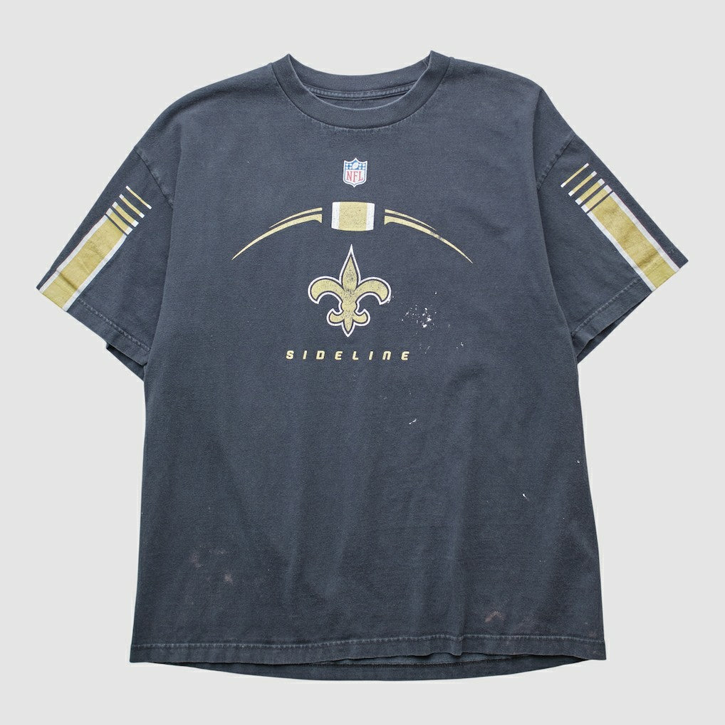 New Orleans Saints Reebok 2000s T-shirt - Black Vintage - Fanatics