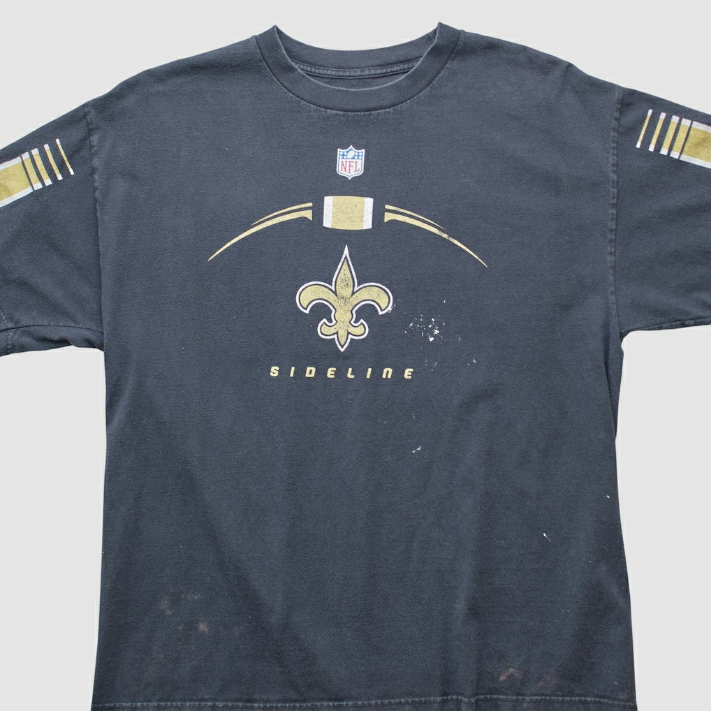 New Orleans Saints Reebok 2000s T-shirt - Black Vintage - Fanatics